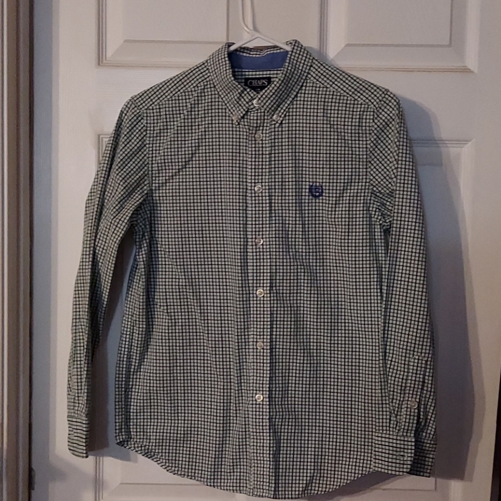 Chaps size L 14/16 button down shirt